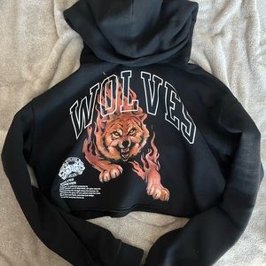 Darc Sport Blaze "Vintage Pierce" (Cropped) Hoodie in Black